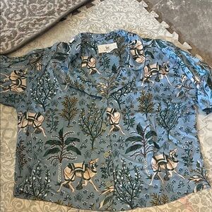 Printfresh eco satin small tall camel top only